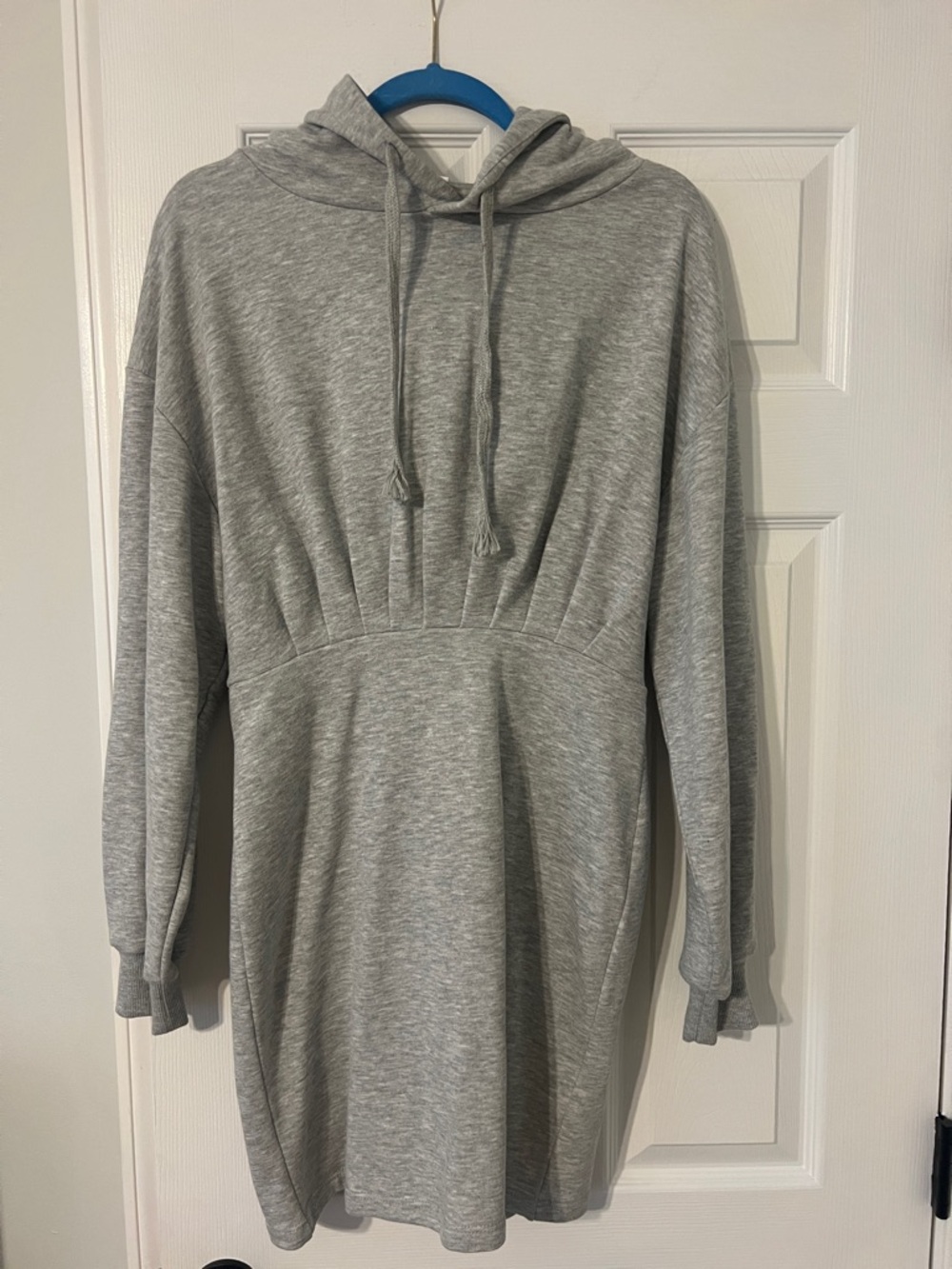 Topshop Heather Gray Hoodie Dress